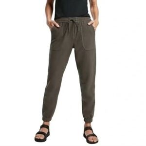 Athleta Farallon Jogger Green Organic Cotton Gorpcore Size 2